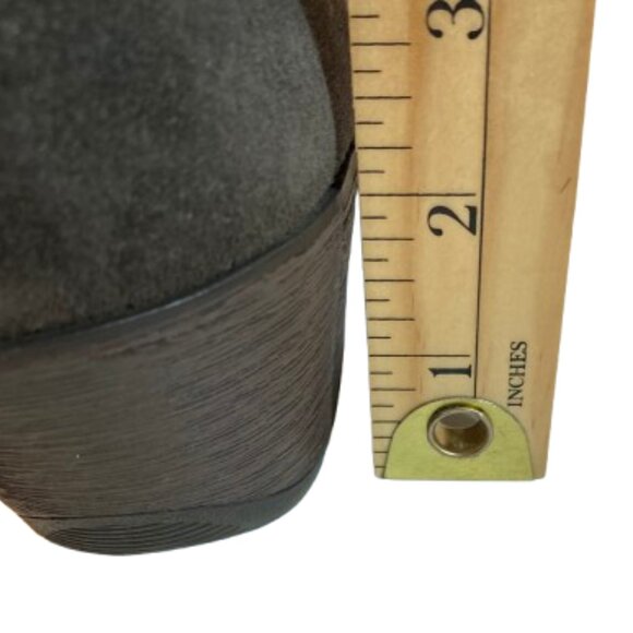 NWOT Earth Origins "Opal Shootie" Clogs in Brown/Gray Suede many features, sz 11 - Picture 7 of 11